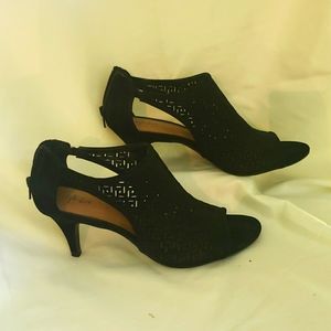 Style & Co, black ankle shooties, sz 9